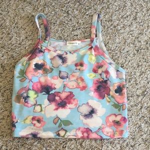 Floral Crop top M